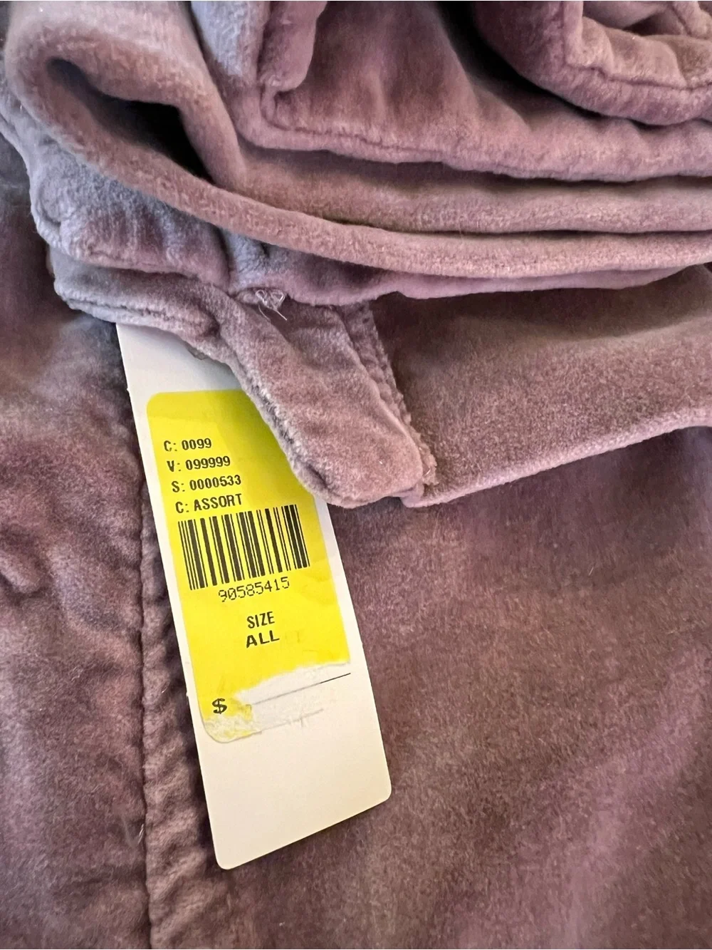 Anthropologie Trova Velvet Scalloped-Edge Curtain, Mauve